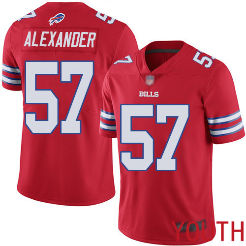 Youth Buffalo Bills 57 Lorenzo Alexander Limited Red Rush Vapor Untouchable NFL Jersey